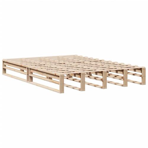 Sengeramme uden madras 140x200 cm massivt fyrretræ