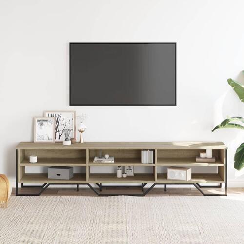 Tv-bord 180x34x41 cm konstrueret træ sonoma-eg