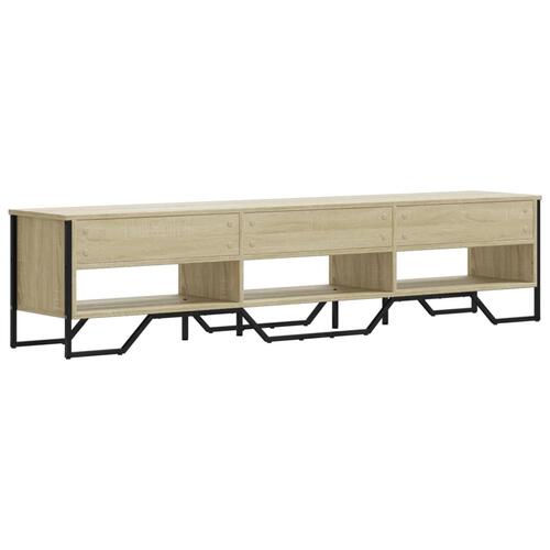 Tv-bord 180x34x41 cm konstrueret træ sonoma-eg