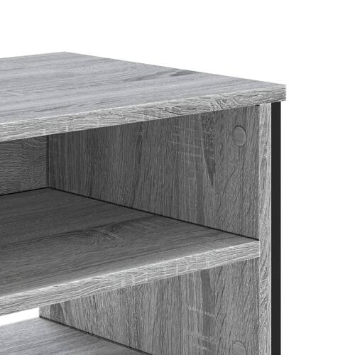 Tv-bord 180x34x41 cm konstrueret træ grå sonoma-eg