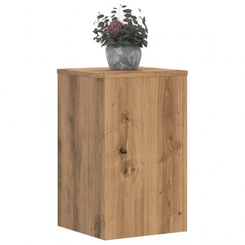 Plantestativer 2 stk. 30×30×50 cm - konstrueret træ, egetræsfarvet
