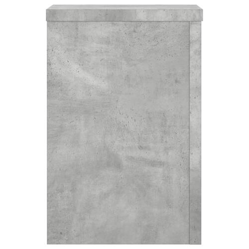Plantestativer 2 stk. 25x25x35 cm konstrueret træ betongrå