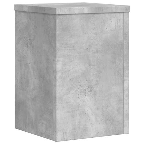 Plantestativer 2 stk. 25x25x35 cm konstrueret træ betongrå