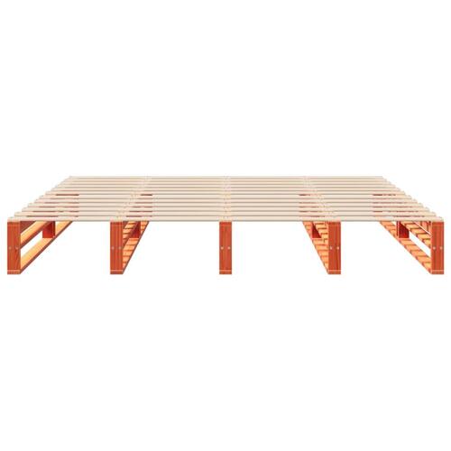 Sengeramme uden madras 180x200 cm massivt fyrretræ gyldenbrun