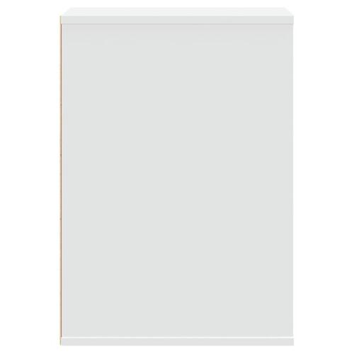 Kommode til hjørne 40x41x58 cm konstrueret træ hvid