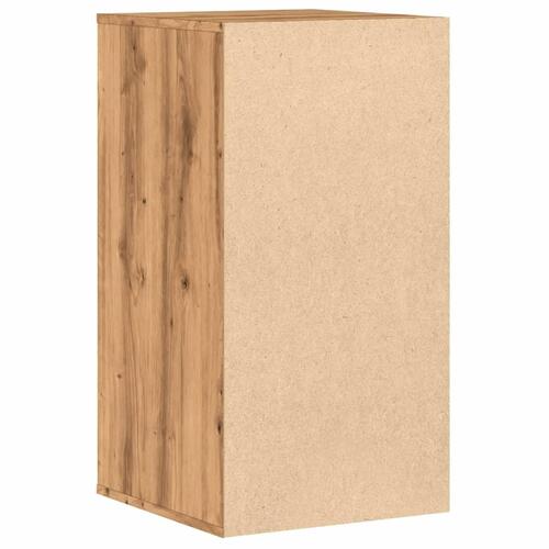 Kommode til hjørne 40x41x76 cm konstrueret træ egetræsfarvet