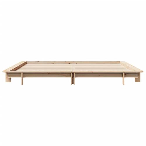 Sengeramme uden madras 160x200 cm massivt fyrretræ