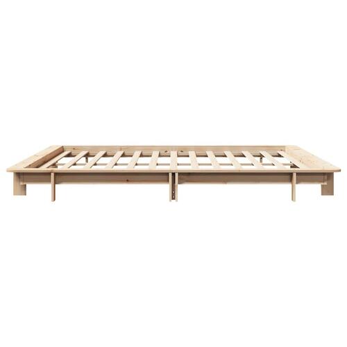 Sengeramme uden madras 160x200 cm massivt fyrretræ