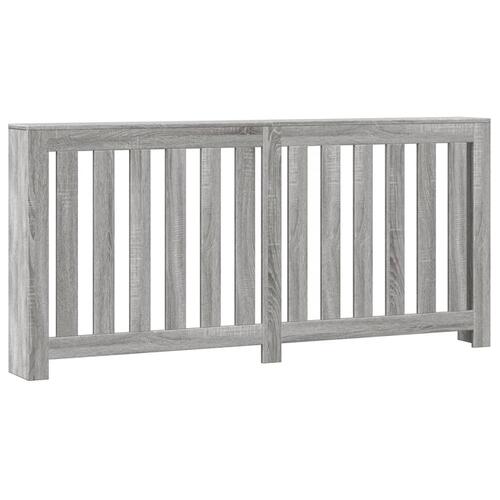 Radiatorskjuler 175x20x82 cm konstrueret træ grå sonoma-eg