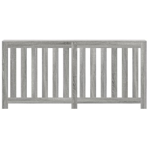 Radiatorskjuler 175x20x82 cm konstrueret træ grå sonoma-eg
