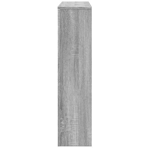 Radiatorskjuler 175x20x82 cm konstrueret træ grå sonoma-eg