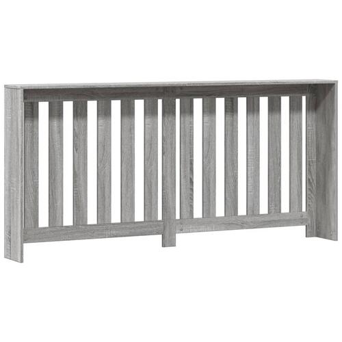 Radiatorskjuler 175x20x82 cm konstrueret træ grå sonoma-eg