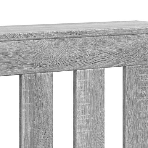 Radiatorskjuler 175x20x82 cm konstrueret træ grå sonoma-eg