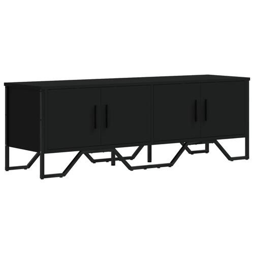 Tv-bord 122x34x41 cm konstrueret træ sort