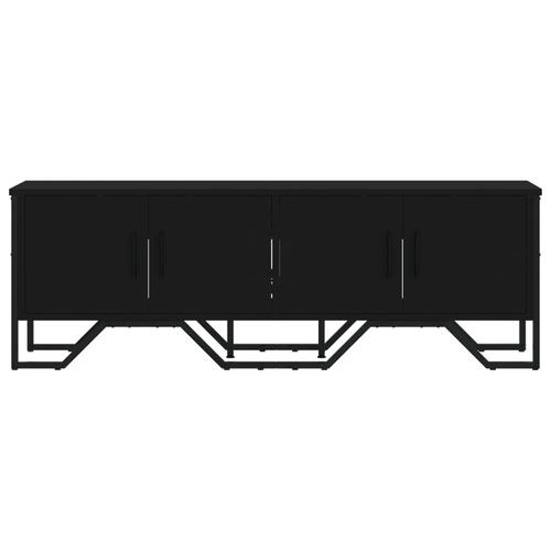 Tv-bord 122x34x41 cm konstrueret træ sort