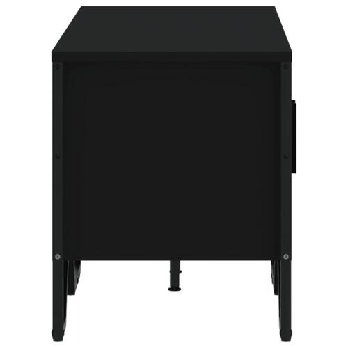 Tv-bord 122x34x41 cm konstrueret træ sort