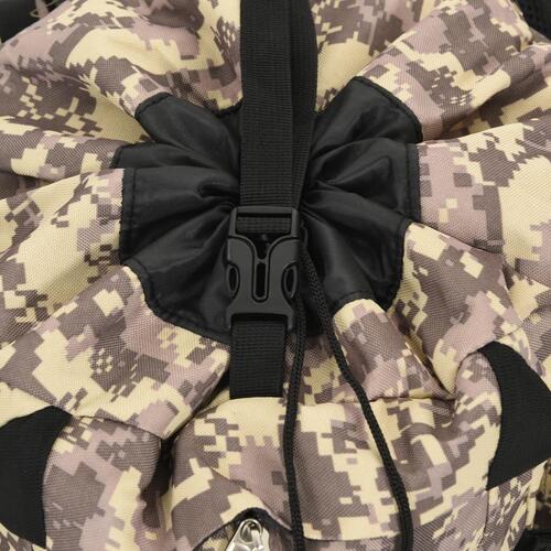 Vandretaske 80 l camouflage oxfordstof brun