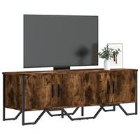 Tv-bord 122x34x41 cm konstrueret træ røget egetræsfarve