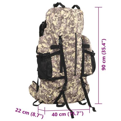 Vandretaske 100 l camouflage oxfordstof brun