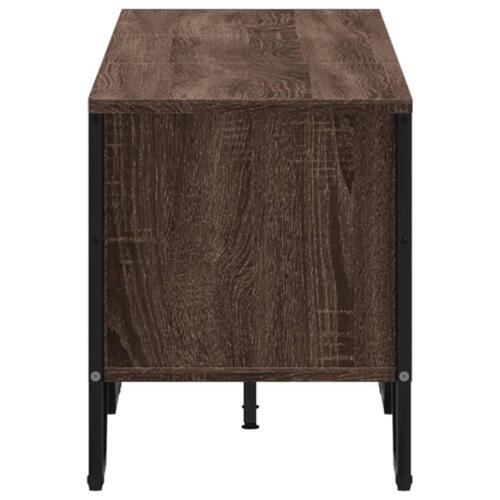 Tv-bord 180x34x41 cm konstrueret træ brun egetræsfarve
