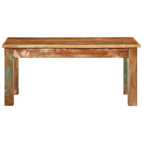 Sofabord 100x55x45 cm massivt genbrugstræ