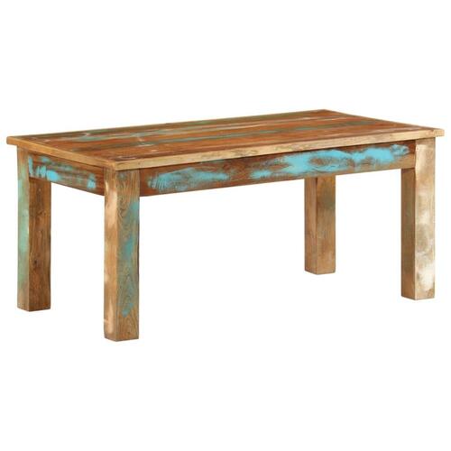 Sofabord 100x55x45 cm massivt genbrugstræ