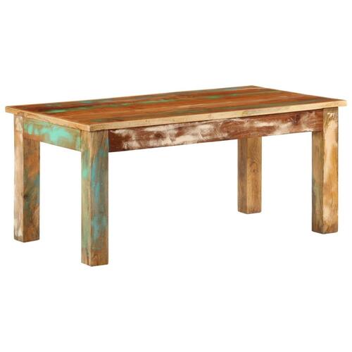 Sofabord 100x55x45 cm massivt genbrugstræ