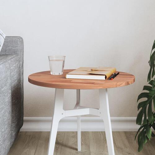 Bordplade Ø40x1,5 cm rund massivt bøgetræ