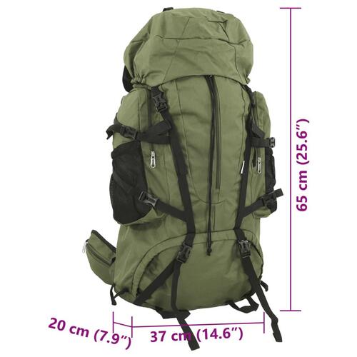 Vandretaske 60 l oxfordstof armygrøn