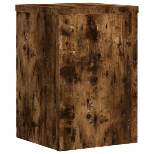 Plantestativer sæt á 2 - 25×25×35 cm i konstrueret træ, røget eg