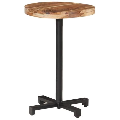 Bistrobord Ø50x75 cm rund massivt akacietræ