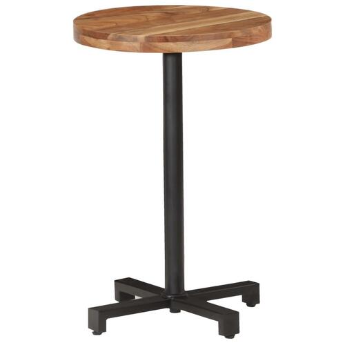 Bistrobord Ø50x75 cm rund massivt akacietræ