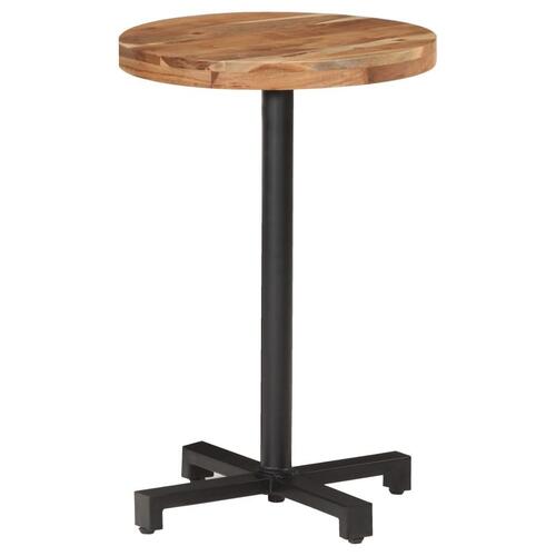 Bistrobord Ø50x75 cm rund massivt akacietræ