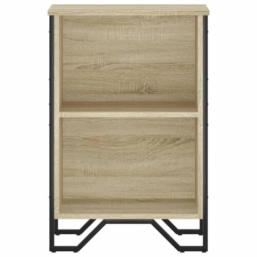 Bogreol 50x31x74,5 cm konstrueret træ sonoma-eg