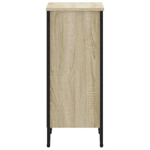 Bogreol 50x31x74,5 cm konstrueret træ sonoma-eg