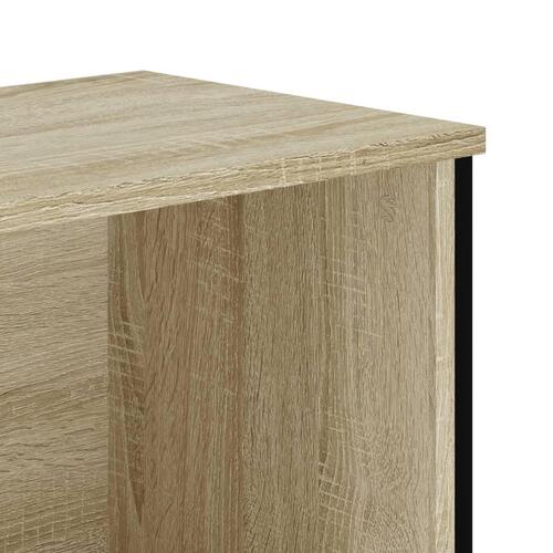 Bogreol 50x31x74,5 cm konstrueret træ sonoma-eg
