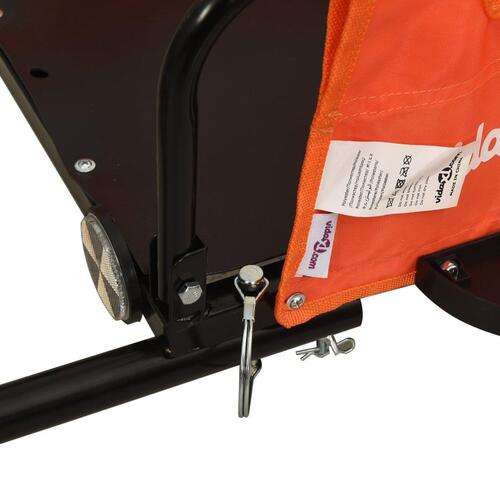 Cykeltrailer oxfordstof og jern orange