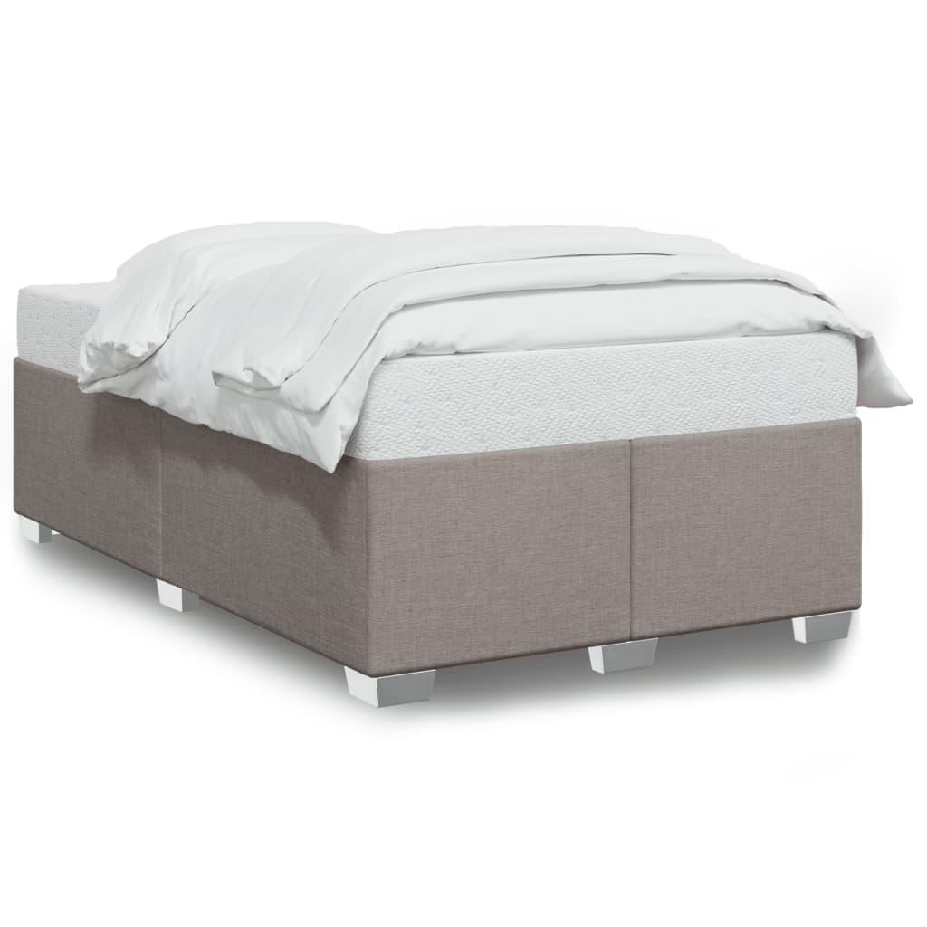 Sengeramme uden madras 120x190 cm stof gråbrun