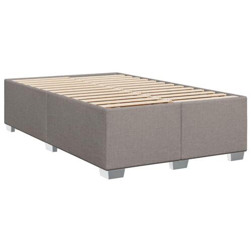 Sengeramme uden madras 120x190 cm stof gråbrun
