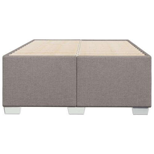 Sengeramme uden madras 120x190 cm stof gråbrun