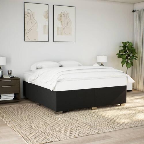 Sengeramme uden madras 180x200 cm stof sort