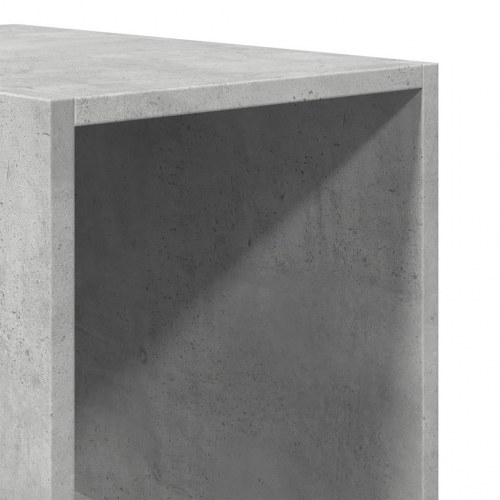 Klædeskab 30×50×200 cm i konstrueret træ - betongrå