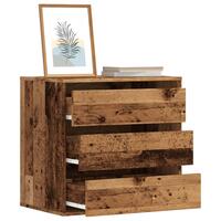 Kommode til hjørne 60x41x58 cm konstrueret træ antikt træ