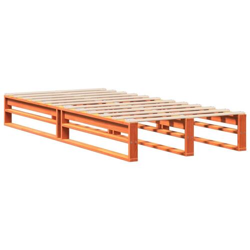 Sengeramme uden madras 90x190 cm massivt fyrretræ gyldenbrun