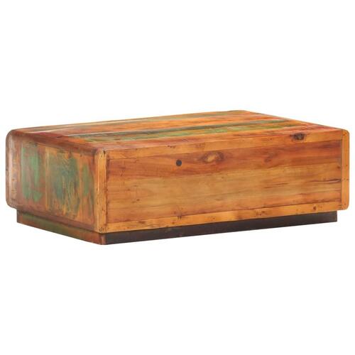 Sofabord 90x60x29 cm massivt genbrugstræ