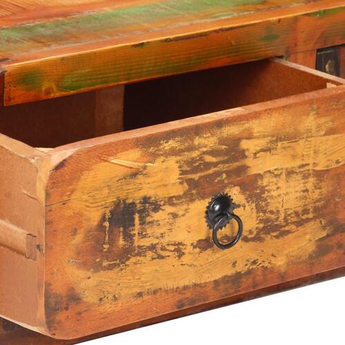 Sofabord 90x60x29 cm massivt genbrugstræ