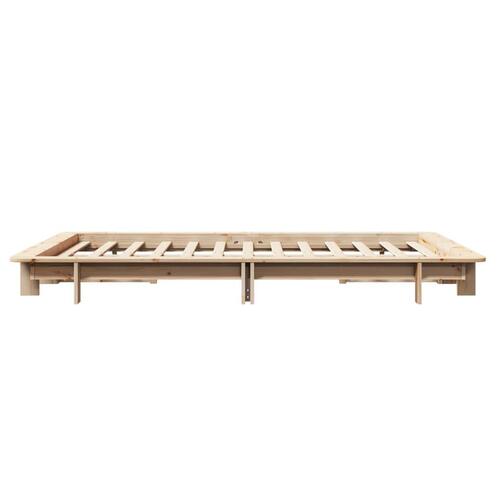 Sengeramme uden madras 150x200 cm massivt fyrretræ