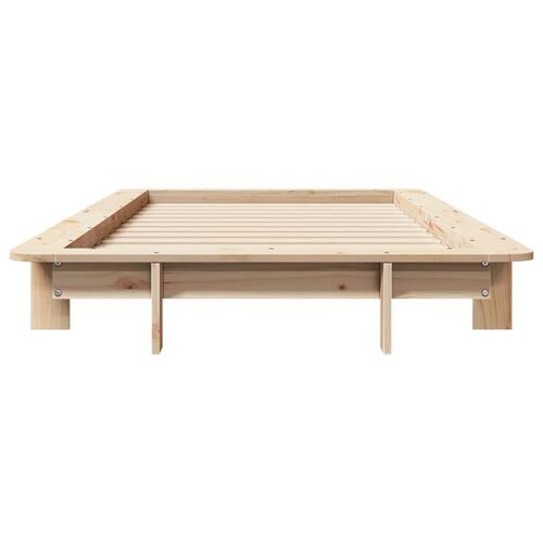 Sengeramme uden madras 90x190 cm massivt fyrretræ