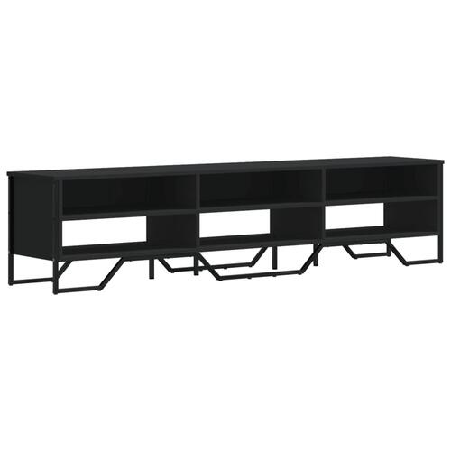 Tv-bord 180x34x41 cm konstrueret træ sort