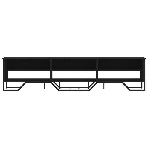 Tv-bord 180x34x41 cm konstrueret træ sort